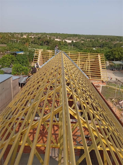 Thi công công trình mái nhà tại Phan Thiết