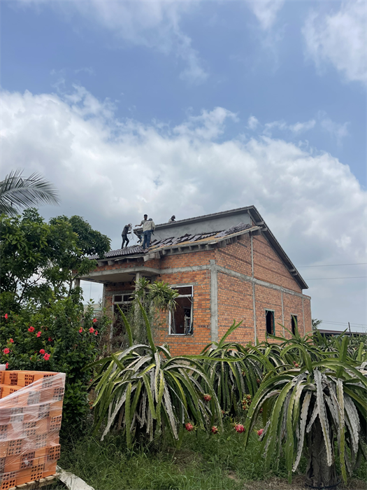 Thi công công trình mái nhà Phan Thiết