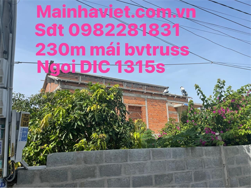 Thi công công trình 230m mái bvtruss Ngói DIC 1315s