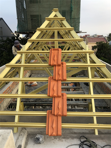 Thi công công trình mái nhà tại Phan Thiết